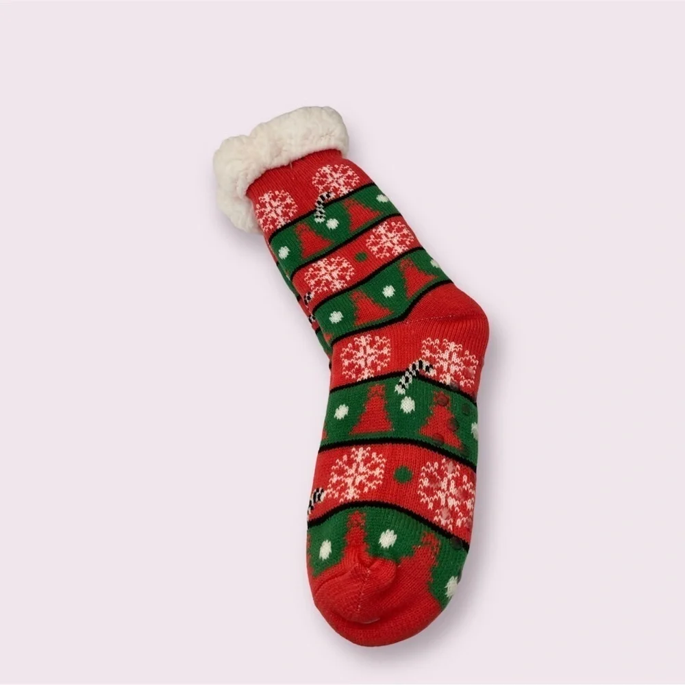 Holiday Winter Red Knee Lenght Socks Brand New OSFM